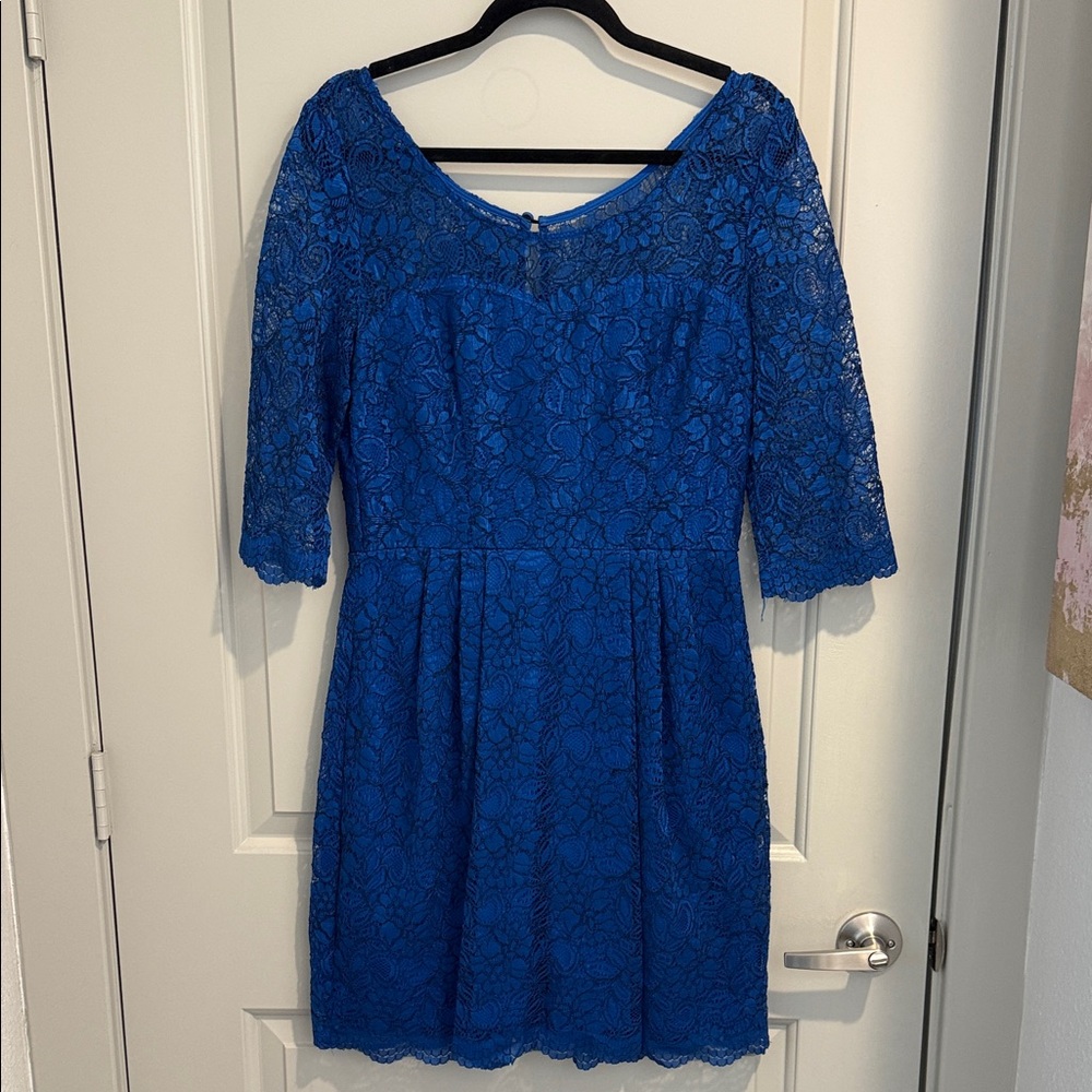 Betsey Johnson Cobalt Blue Lace Dress